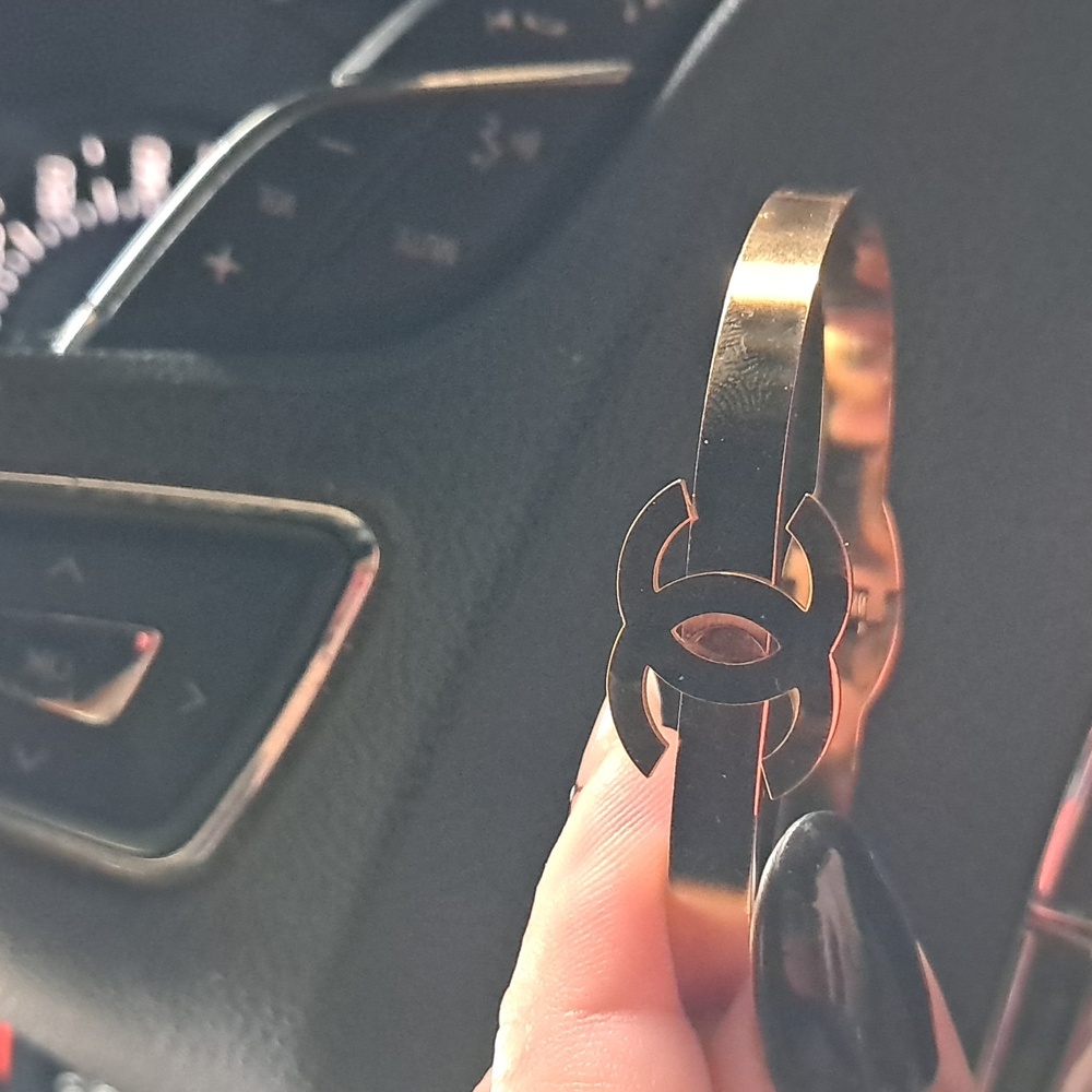 Gold Logo Bangle - Picture 4 of 4